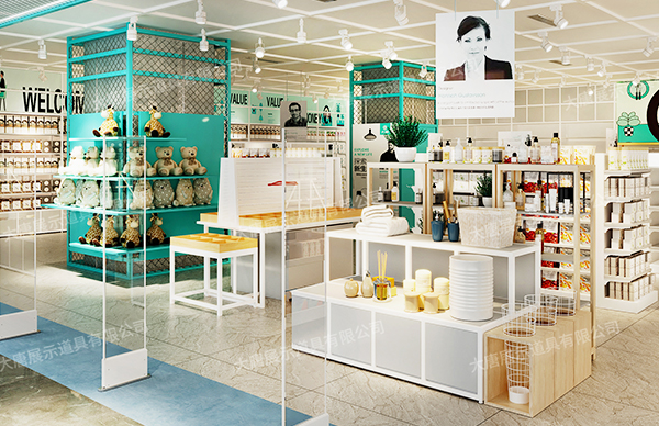 Boutique store shelves bring a new image to the store and increase product sales