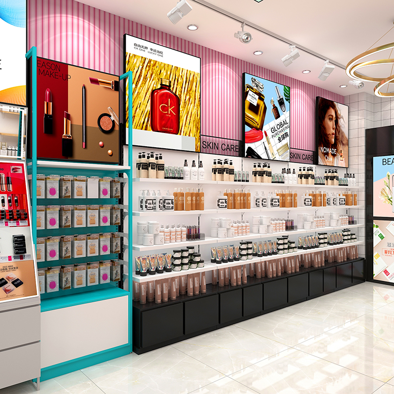 Cosmetics display cabinet, brand counter, makeup storage rack