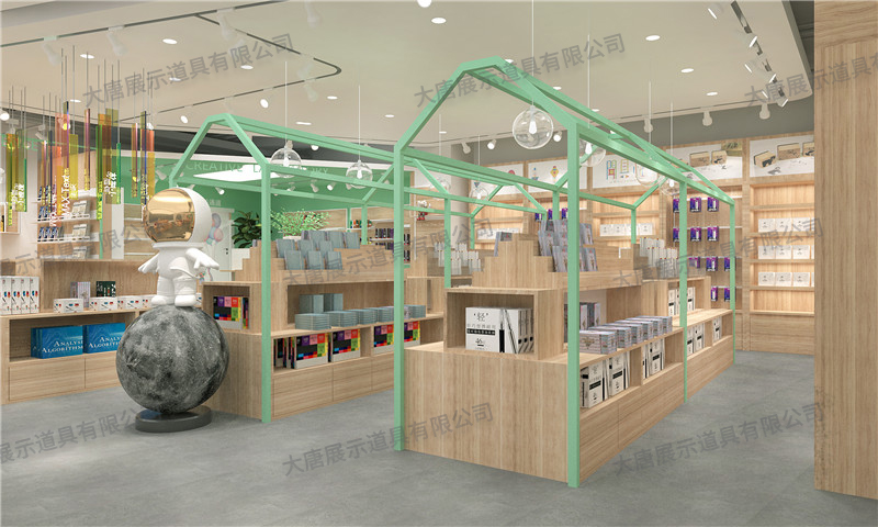 Creating a comfortable shopping environment by utilizing the shelves of cultural and sports stores to attract repeat customers