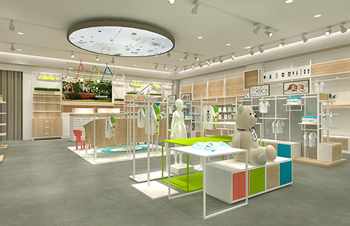 Hand in hand 30 seconds to teach you how to display products in a mother and baby store
