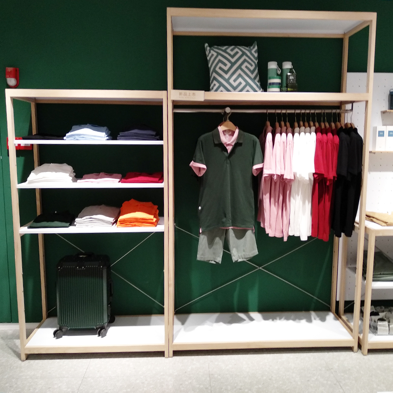 Clothing display rack production