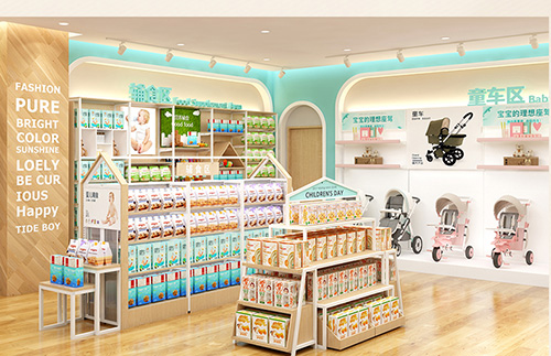 How to Display Milk Powder on the Shelves of Maternal and Child Maternity and Baby Shops_Guangzhou Datang Display